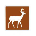 Brown series Recreational and Cultural sign: Deer ...