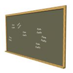 View Larger Image of Chalkboard and whiteboard