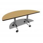 View Larger Image of Bretford Here Shaped Tables