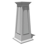 View Larger Image of Tapered Square Panelled Crown Column