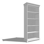 View Larger Image of White Bookshelves