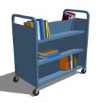 View Larger Image of Library Cart - Metal