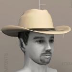 View Larger Image of FF_Model_ID16312_Cowboy_Hat_01.jpg