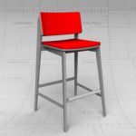 View Larger Image of Offset bar stool