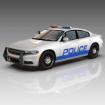 View Larger Image of Dodge Charger Police Low Poly Set