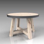 View Larger Image of Round wood table