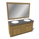 View Larger Image of Bathroom sink w/ drawers 01