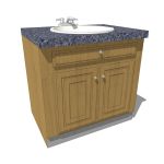 View Larger Image of Bathroom sink w/ drawers 02