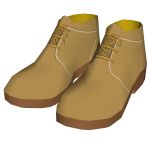 View Larger Image of working shoe low poly