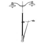 View Larger Image of Holophane Vienna Light and Revitalization Series Poles- Piedmont Style Arm
