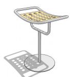 View Larger Image of spin stool-single table
