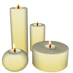 View Larger Image of FF_Model_ID9122_Candles_Yellow.jpg