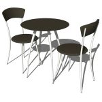 View Larger Image of Adesso cafe table and chairs