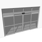 View Larger Image of Nabco GT 1175 automatic dual sliding storefront entry doors.